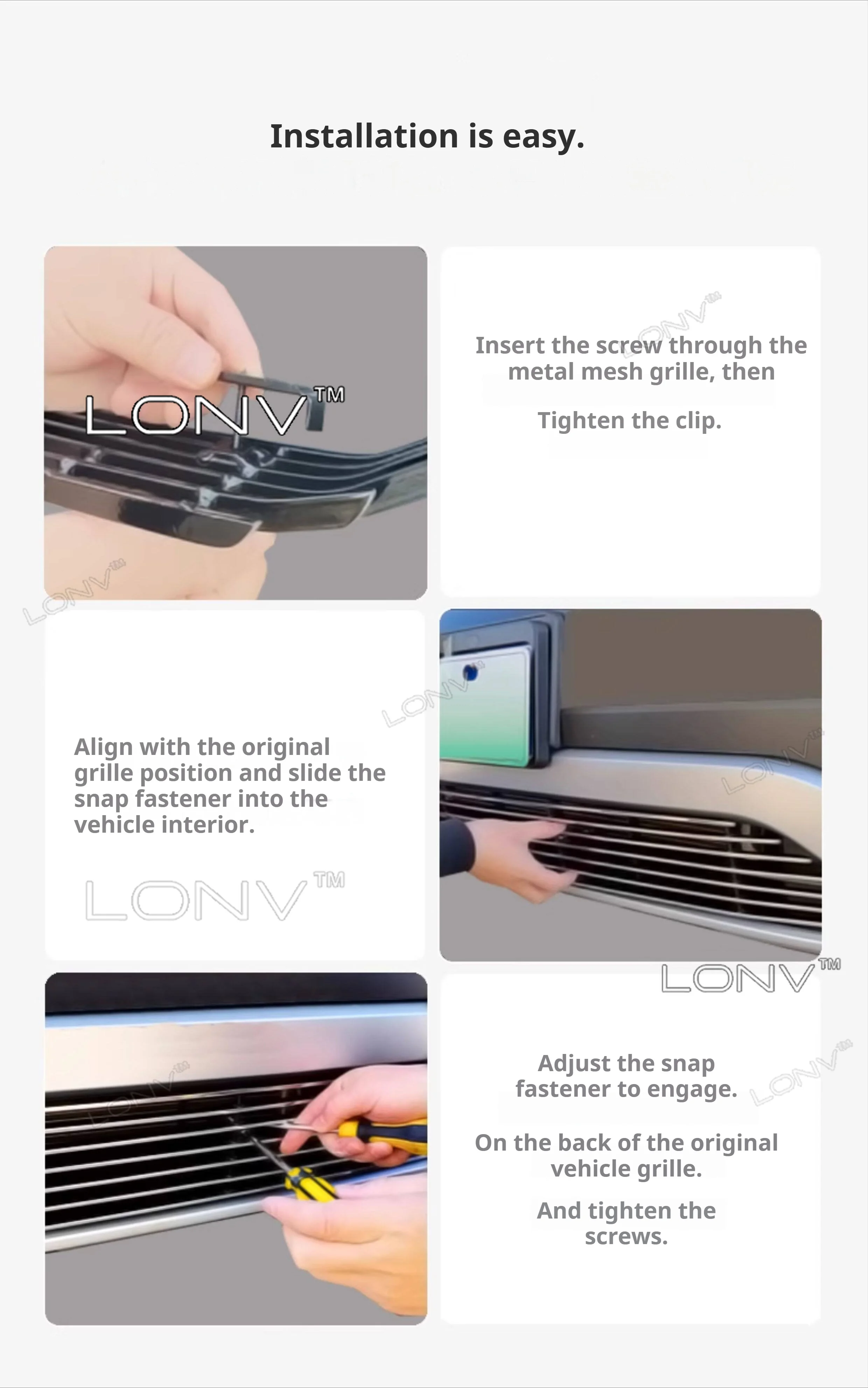 For BAIC B30 BJ30 B30e 2026 2027 2025 Car Aluminum Alloy Grille Insect Mesh Radiator Protection Net Mesh Body Kits Accessories