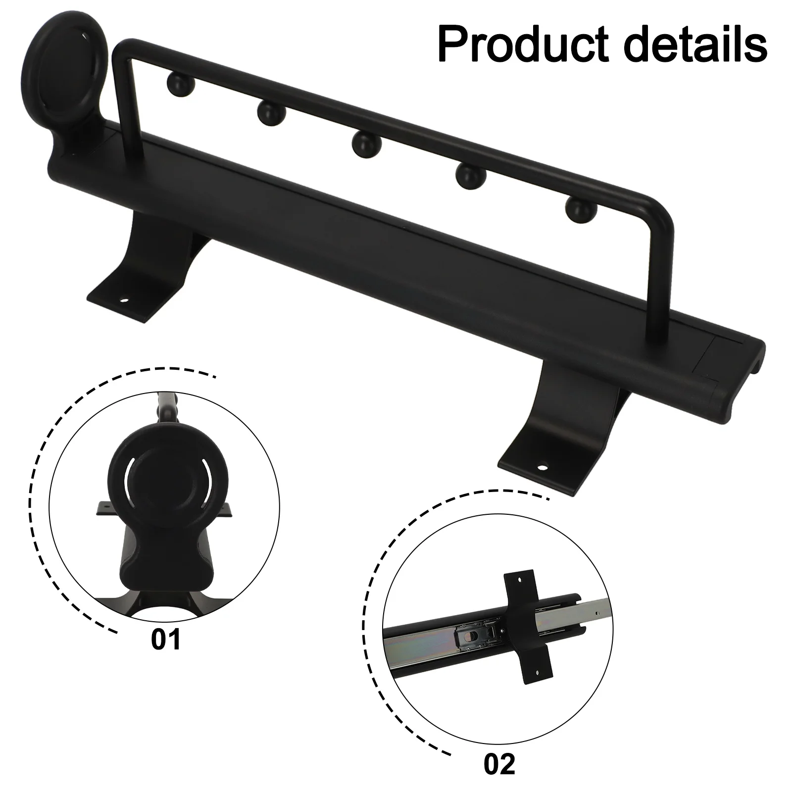 Pull Out Clothes Rail System Adjustable Hanging Rack 350mm Pull Out Clothes Hanger Customizable Lengths Modern Aesthetic Finish