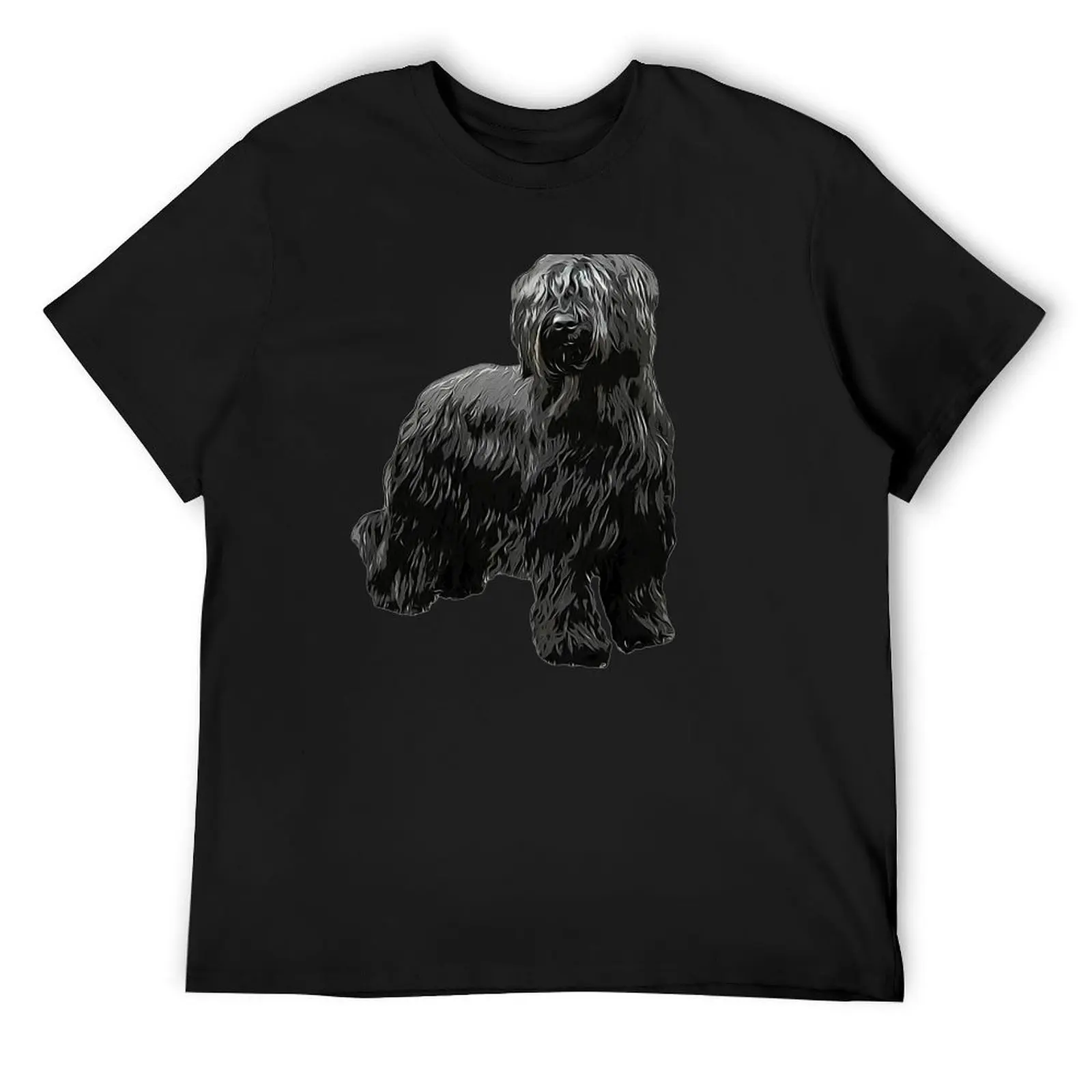 

Briard Dog -Black Briard T-Shirt quick drying man t shirt croswit shirt man anime stuff Men's t-shirt