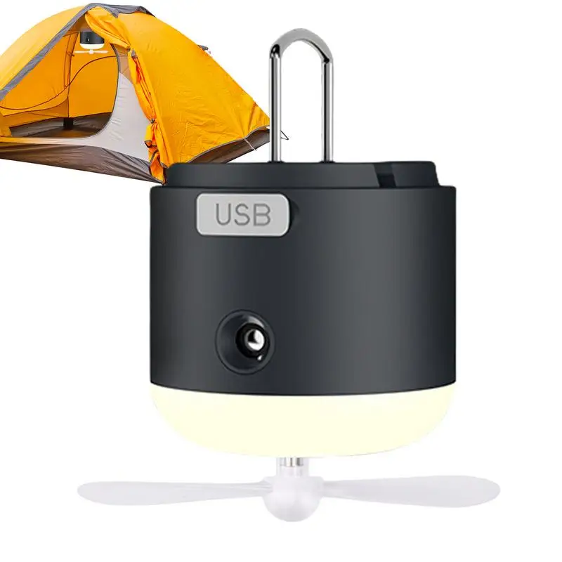 Camping Light Mosquitoes Repeller Fan Flying Fly Trap Indoor Flying Fly Catcher For Home Led Lantern Camping Fan Low Noise