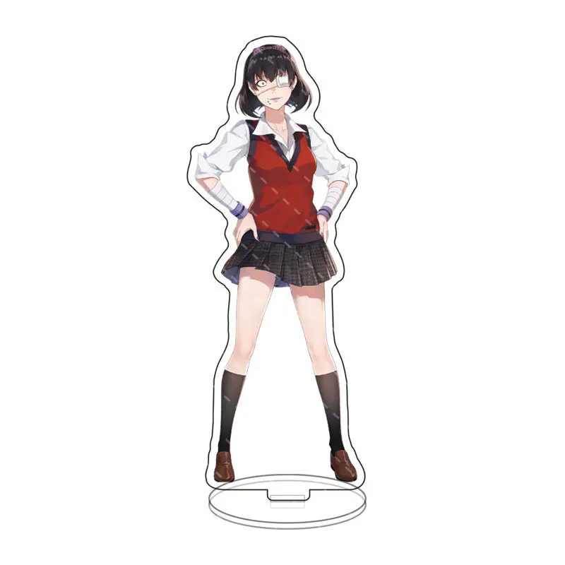 Japan Anime Kakegurui Cosplay Stand Model Plate Jabami Yumeko Saotome Meari Acrylic Figures Standee Display Bedroom Desk Decor
