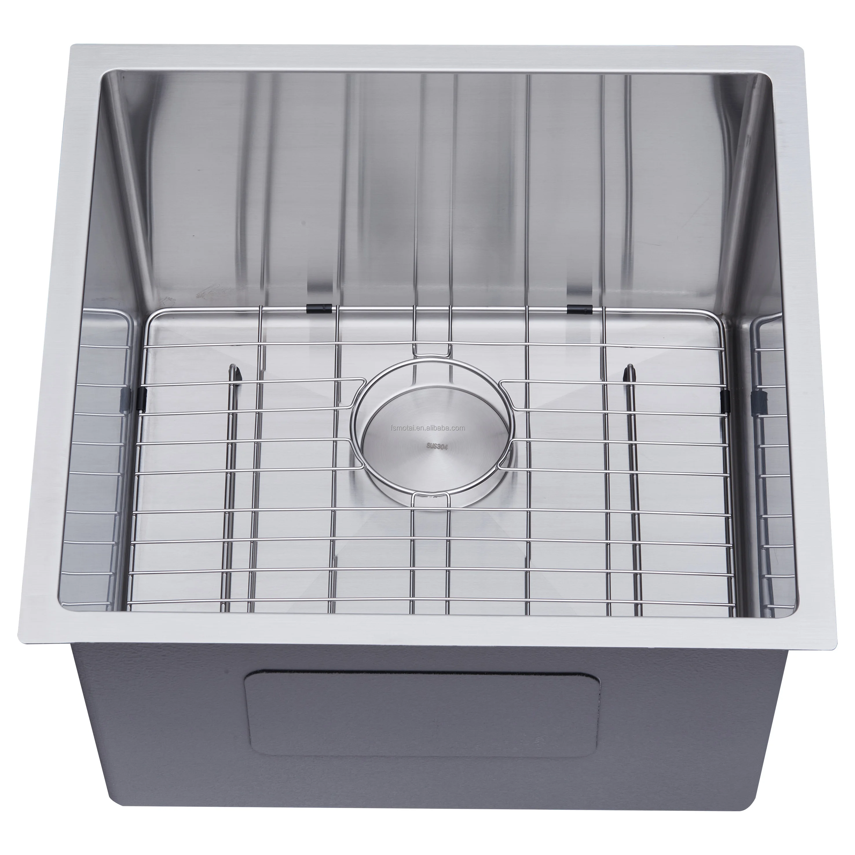 Hand-installed sink 21 * 20 * 12 inch sink with accessory brushed stainless steel for indoor kitchen bar