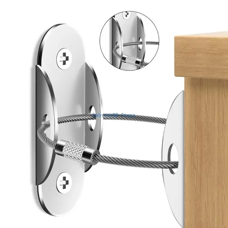 

Y4UD 2 шт. ремни безопасности для мебели, сейсмические ремни для безопасности на стене мебельного комода