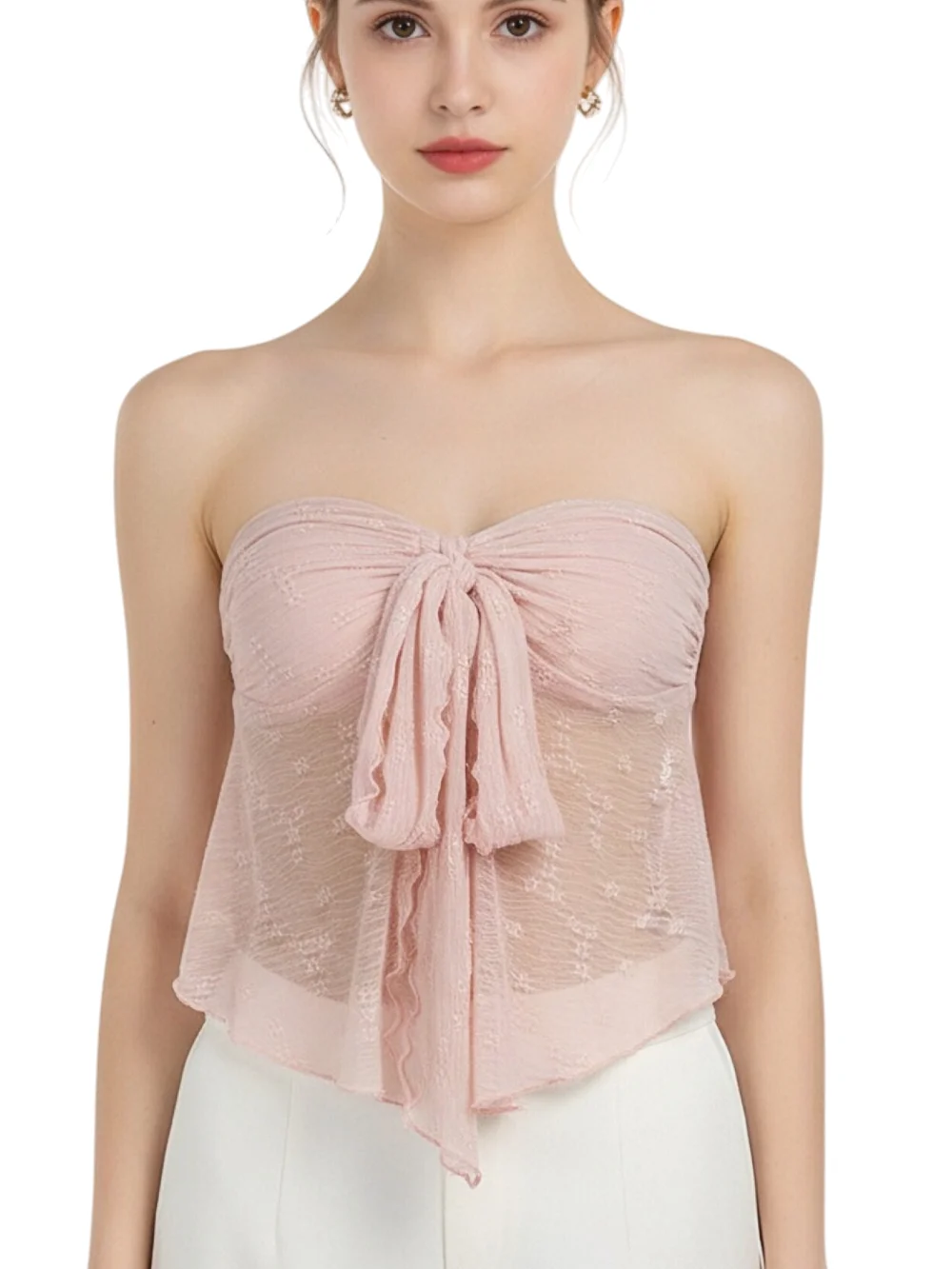 

2026 New Sexy Sweet Off Shoulder Crop Top Women Ruffle Floral Lace Summer Date Beach Holiday Slim Fit Versatile