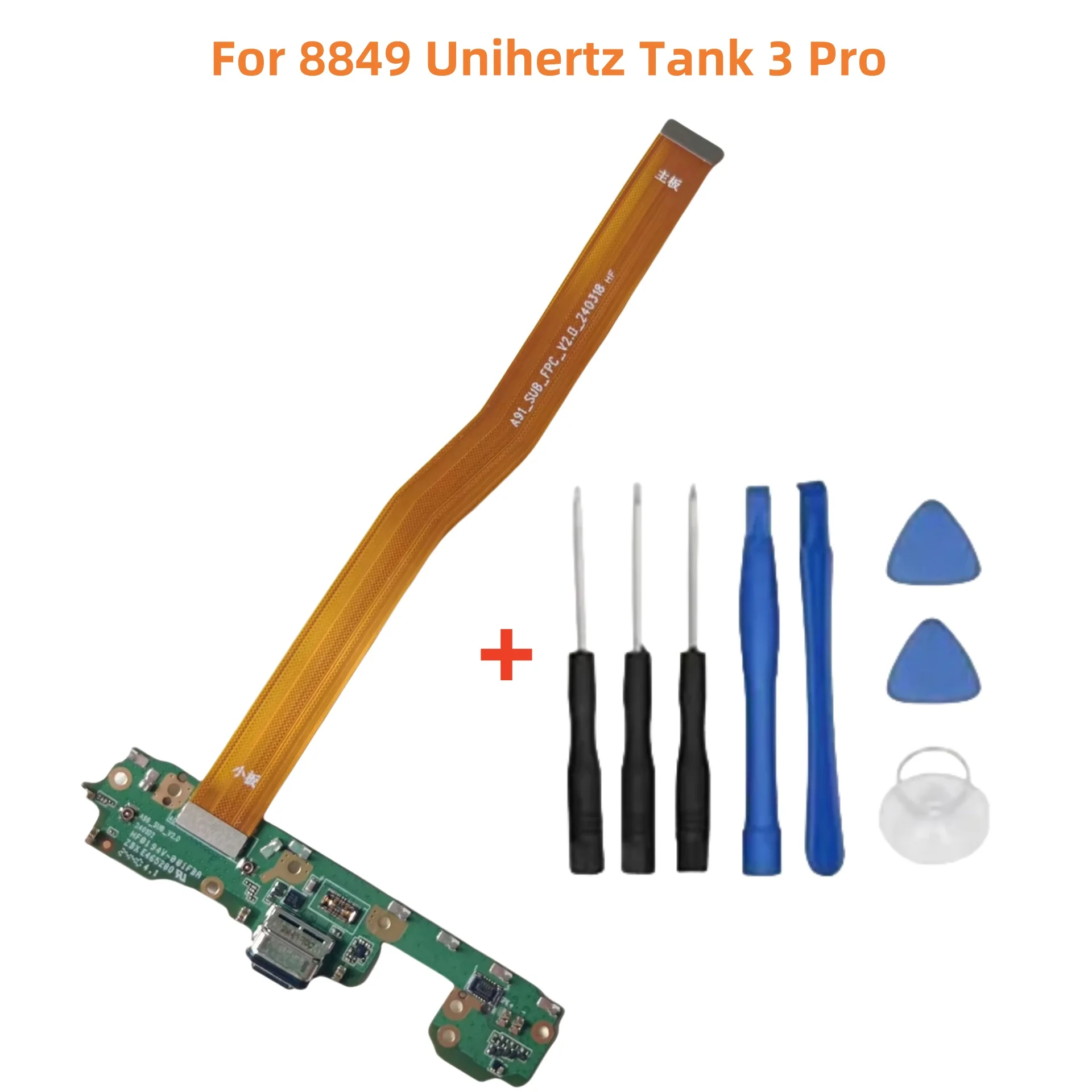 ل 8849 Unihertz Tank 3 Pro هاتف محمول جديد الأصلي USB مجلس جهاز شحن التوصيل مع الشركة العامة للفوسفات الرئيسية إصلاح الملحقات