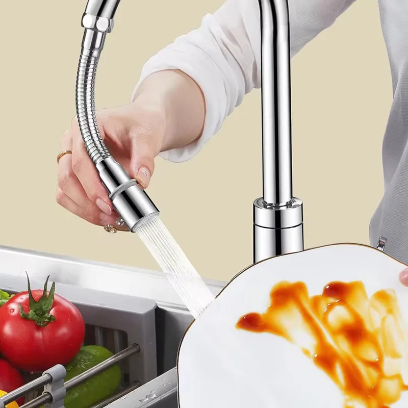 Stainless Steel Universal 1080° Rotation Faucet Sprayer Head For Kitchen Washbasin Extension Faucet Bubbler Tap Splash Nozzle