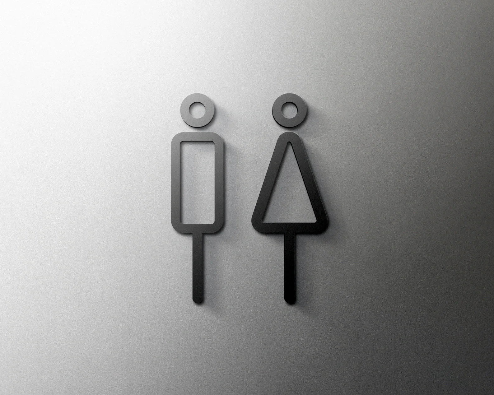 Pop Black Gold Color Toilet Sign Plate Acrylic 3D Wash Room Door Wall Label Sticker Wc Holder Signage Board Art Hotel Home Decor