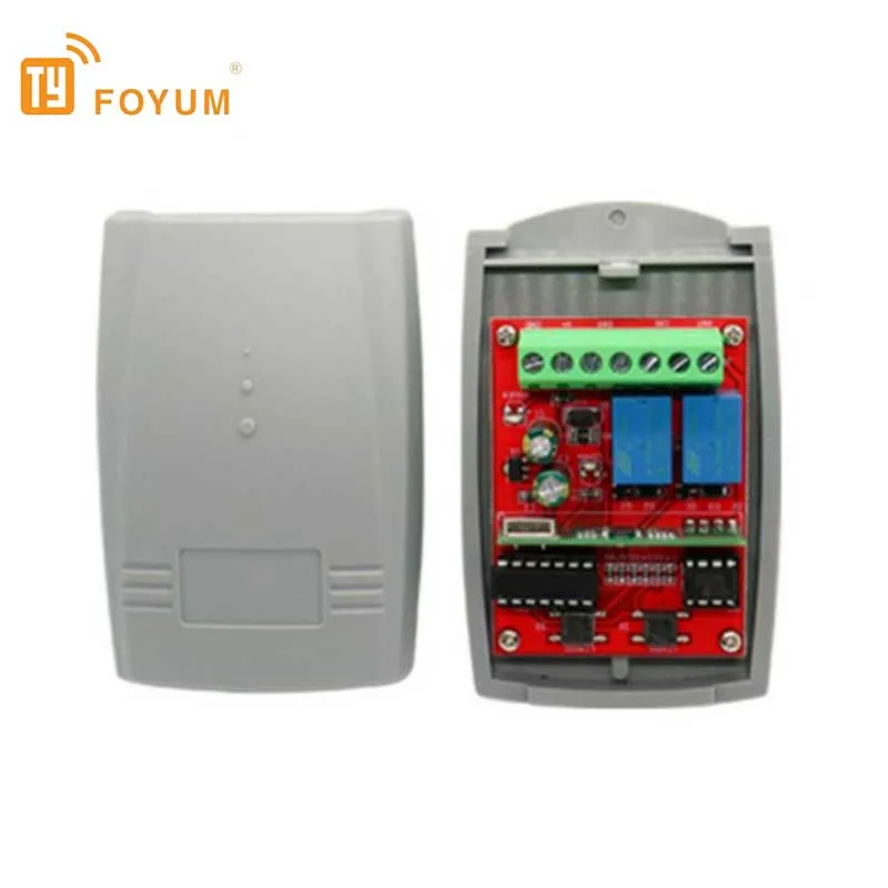 Universal Garage Door Remote Control Receiver 2CH For ERREKA ACM DEA DOORHAN AT-4 MOTORLINE DITEC 433mhz Fixed Rolling Code