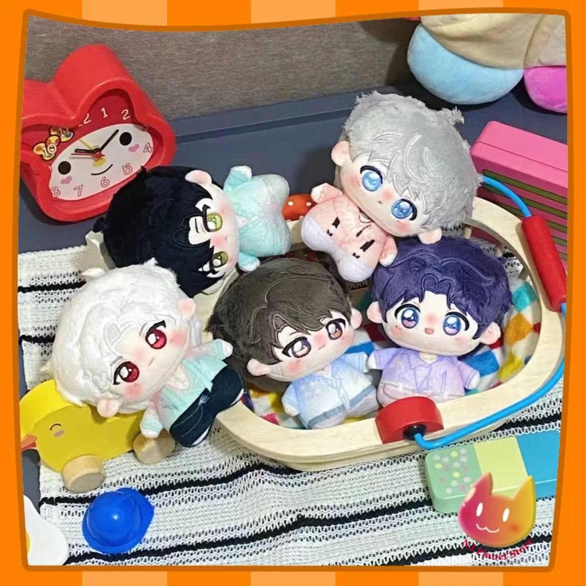 

10cm Anime Love and Deepspace Zayne Xavier Rafayel Sylus Caleb Cosplay Plush Stuffed Doll Pendant Toys Plushie Keychain Pendant