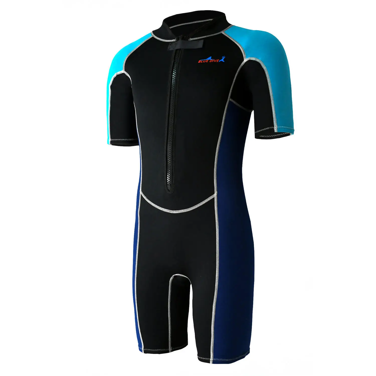 2mm Short Wetsuit Men Neoprene Diving Suit Split Sleeve Women Wet Suit Front Zip Spearfishing Swim Surfing Swimwear