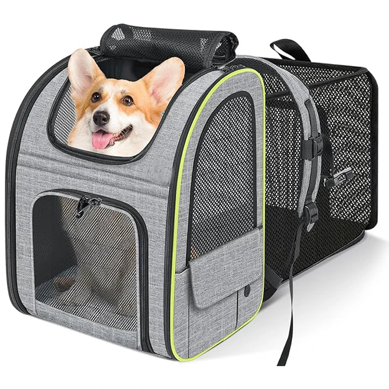 

Large Pet Carrier Backpack Breathable Mesh For Medium Large Cats Small Dogs Dog Backpack Carrier For Travel Hiking