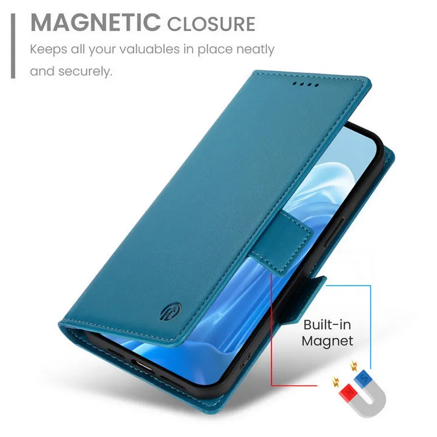 Etui z klapką do Samsung Galaxy A18 A07 A17 A27 A37 A57 A06 A16 A26 A36 A56 A55 A35 A25 A15 5G 4G Skórzane etui portfelowe — zdjęcie produktu 4
