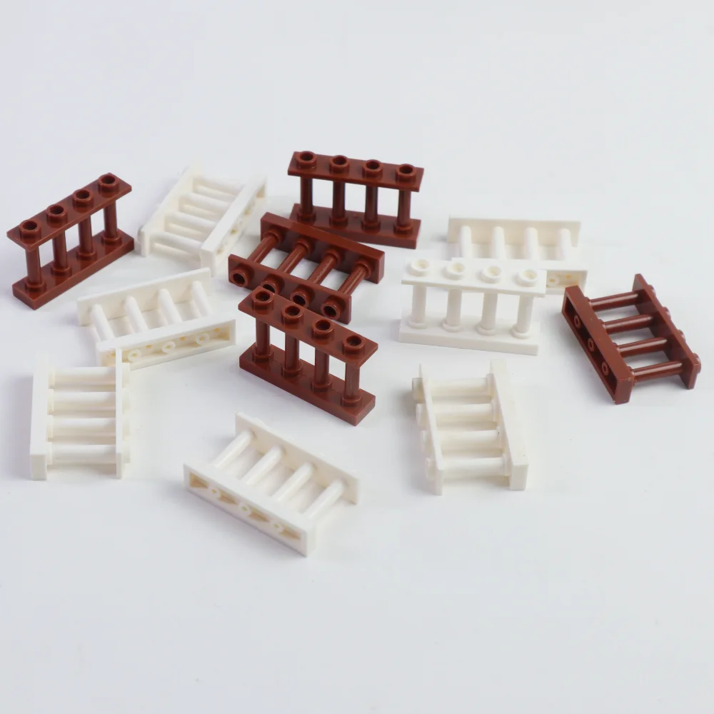 20PCS DIY Fence Railing Compatible Model Building Block Accessories Basic Components for House Garden Gift Toy Parts Compatible