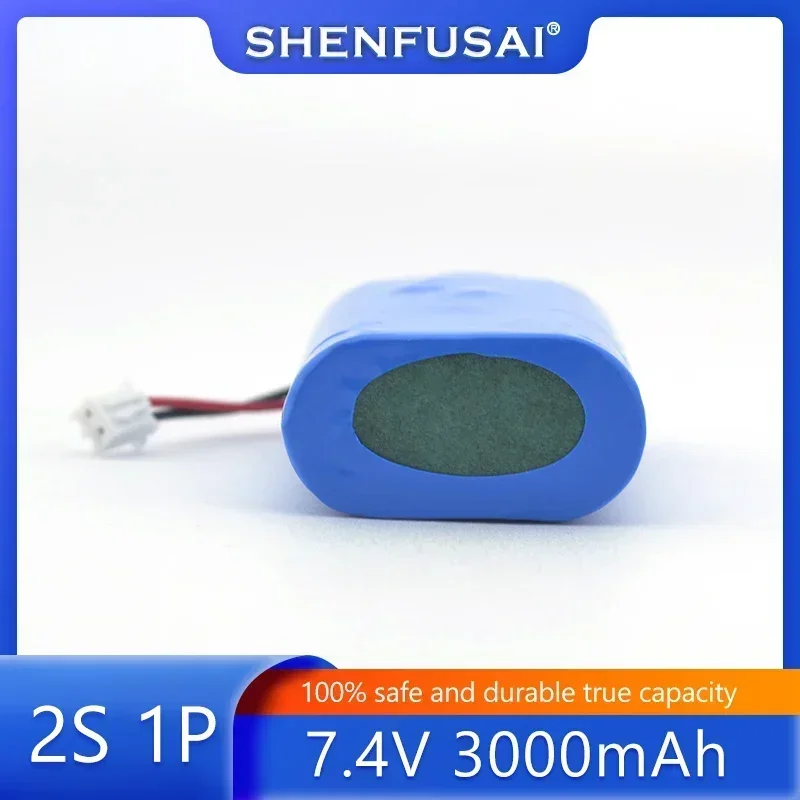 

3.0Ah 7.4V 2S1P 18650 rechargeable lithium battery suitable for projectors speakers wireless monitoring lighting toy accessories