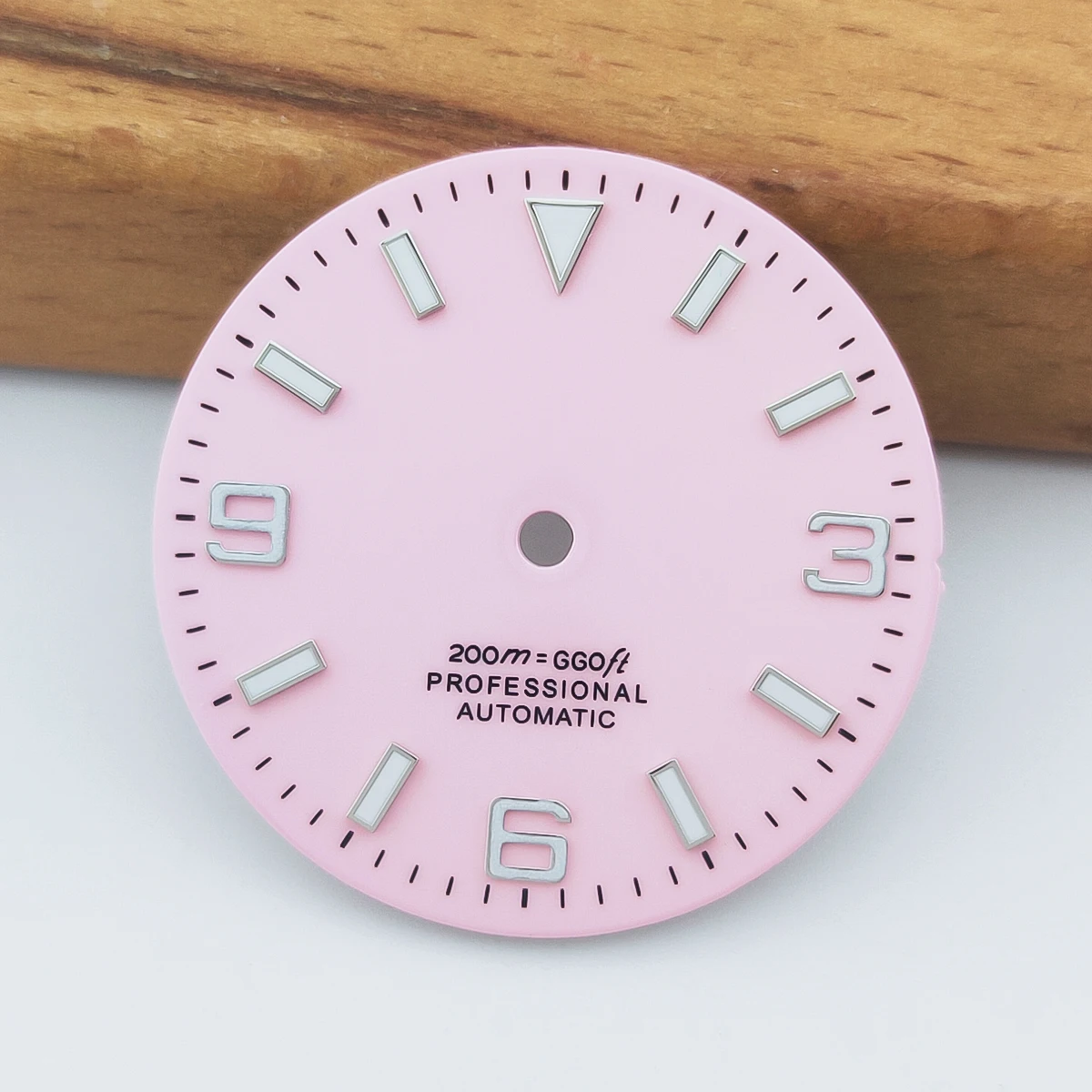 CORGEUT 28.6mm Pink watch dial luminous fit NH35 NH36 ETA2824 2836 Miyota8215 DG2813 3804 movement