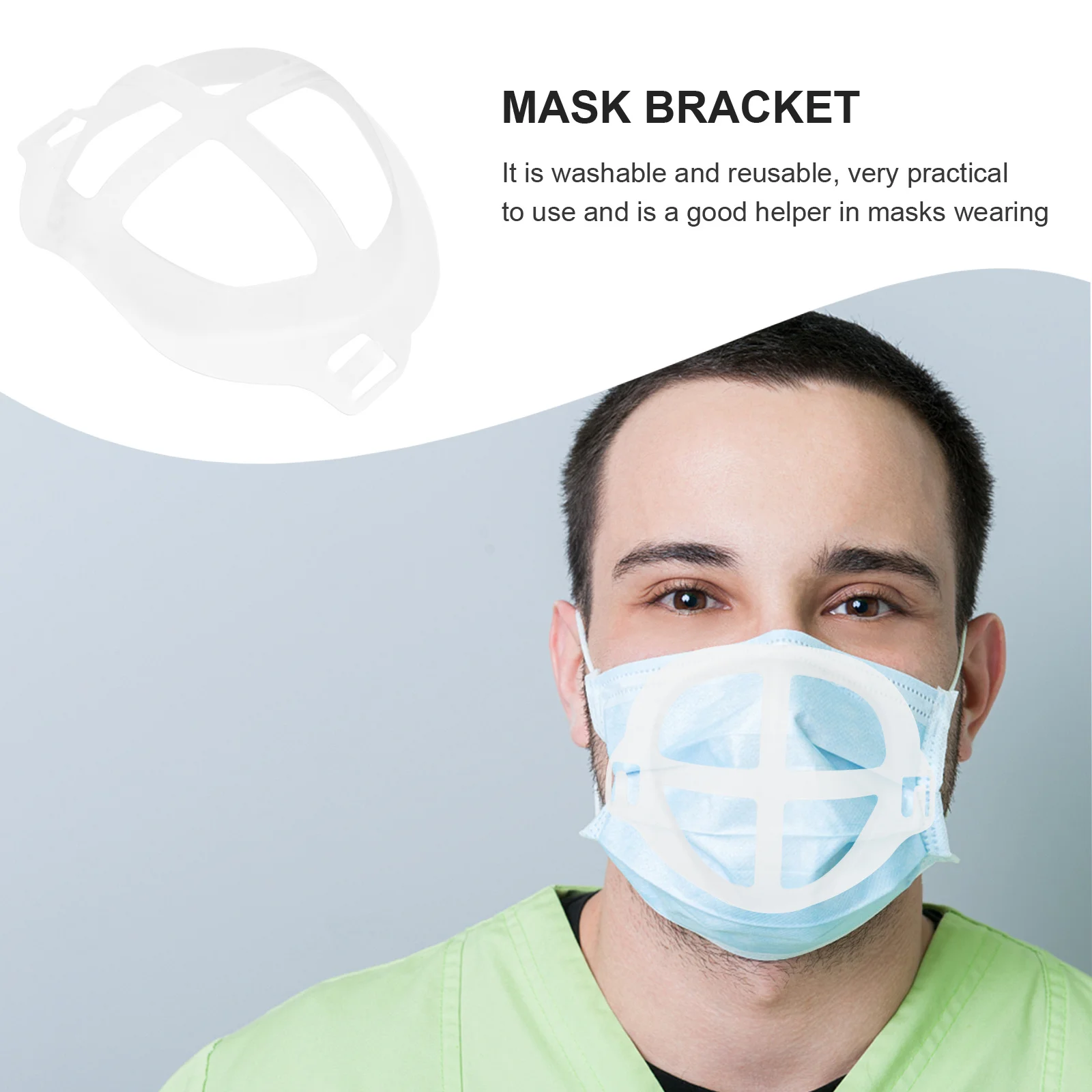 

15 pcs Bracket For Nose Support Soft Reusable Inner Mask Lipstick Support With Rounded Edges Micro Particle Mask Accessory For