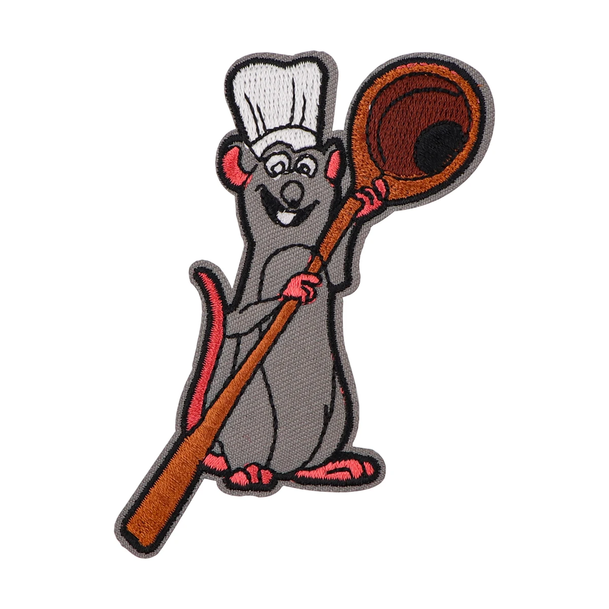 Cute Mouse Chef Embroidered Patches For Clothing DIY Badge Adhesive Patches Cartoon Movie Patches On Clothes Stickers Appliques