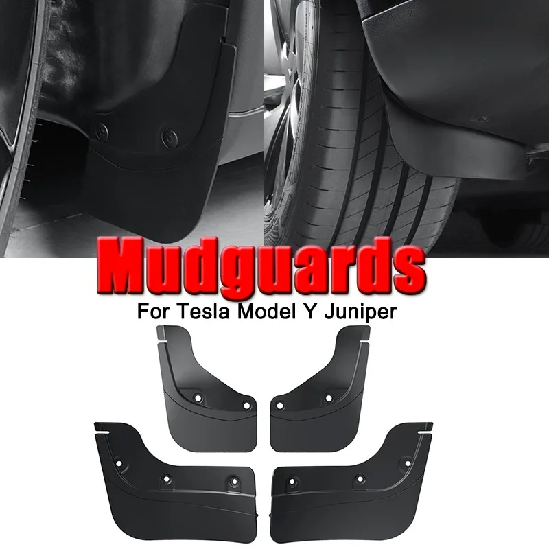 

Soft Mud Flaps Splash Front Rear Wheel Mudguards Guard Fender Anti-Sand Guard Protector Car Parts for Tesla Model Y Juniper 2025