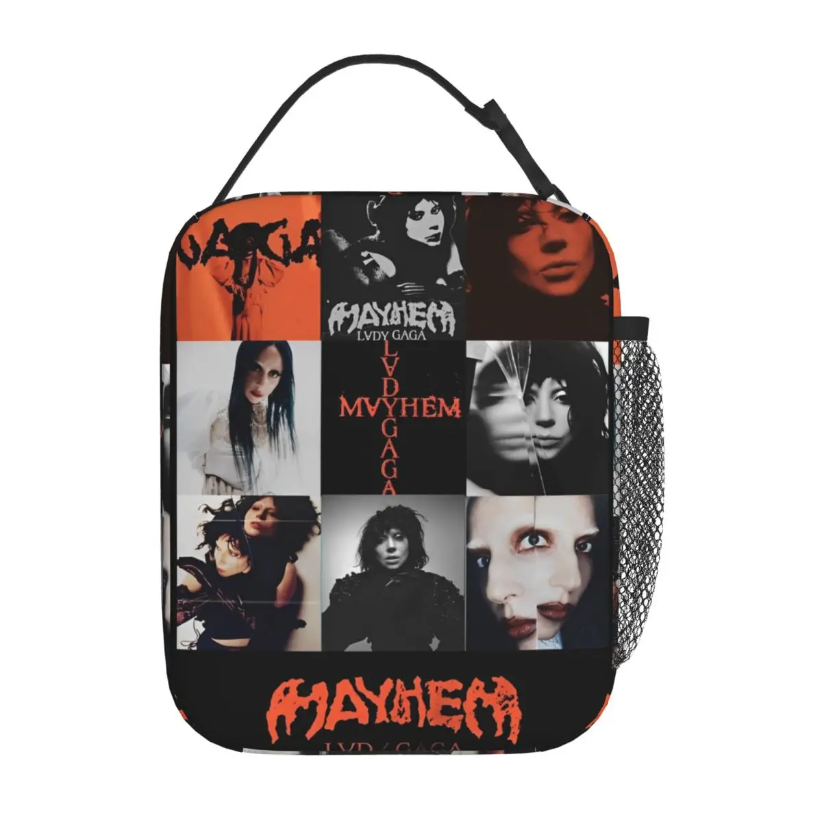 Lady Gaga Mayhem Insulated Lunch Bag Portable Meal Container Thermal Bag Tote Lunch Box Office Travel Food Storage Bags