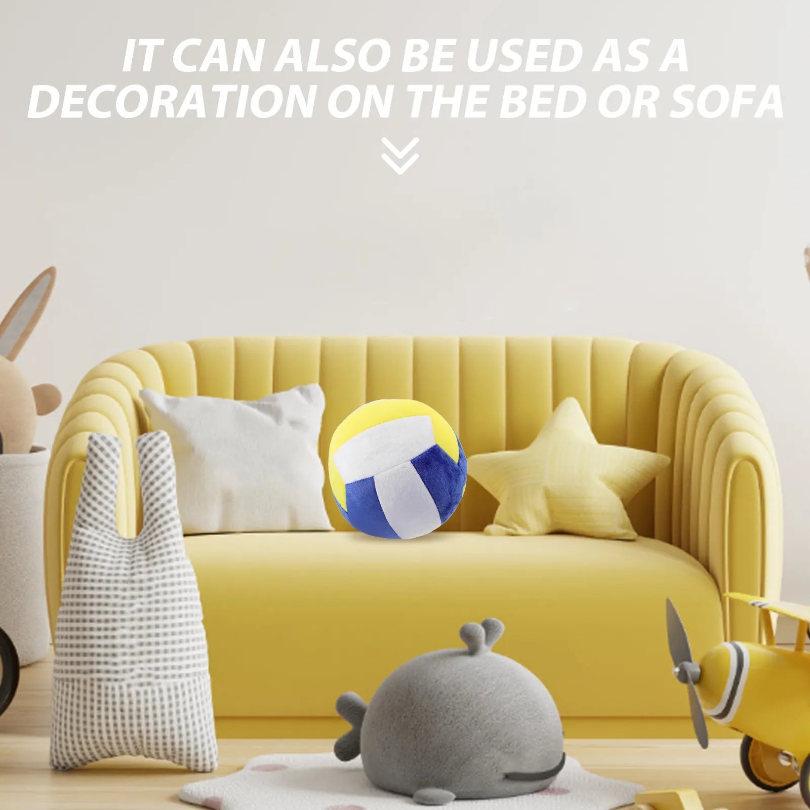 

Мягкая и удобная подушка-мяч для волейбола, круглая декоративная подушка-имитация мяча для дивана, дома, офиса, спортивной тематики, для объятий