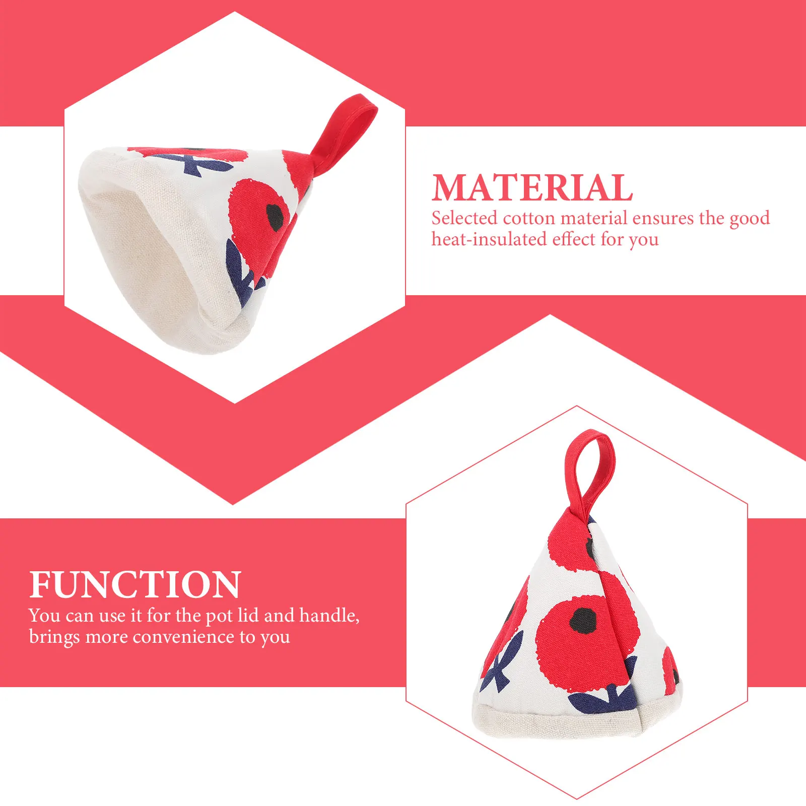 

Insulated Handle Gloves Non-slip Pot Pots Cover Holder Lid Anti-scald Cap Cotton Kettle Covers Teapot Wrap Kitchen