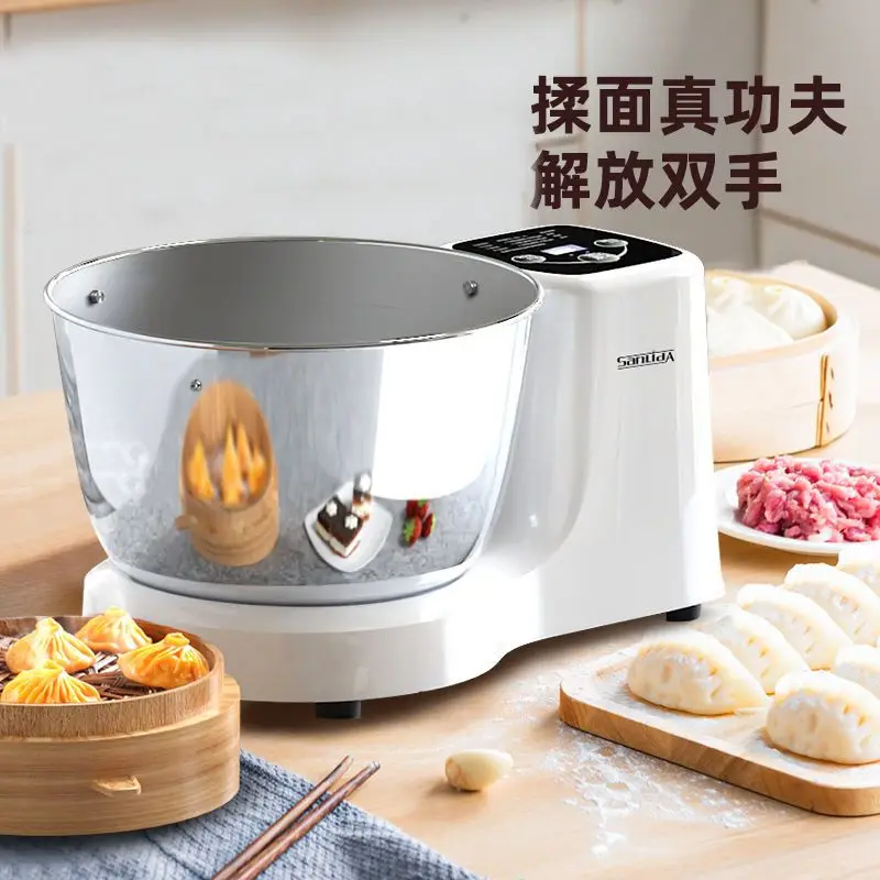 Dough mixer household small fully automatic dough kneading machine chef machine live noodle machine noodle mixer