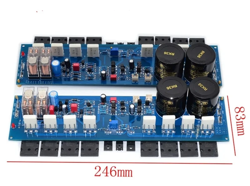 TTC5200 TTA1943 HIFi 500W + 500W Placa amplificadora de áudio doméstico classe AB de alta potência