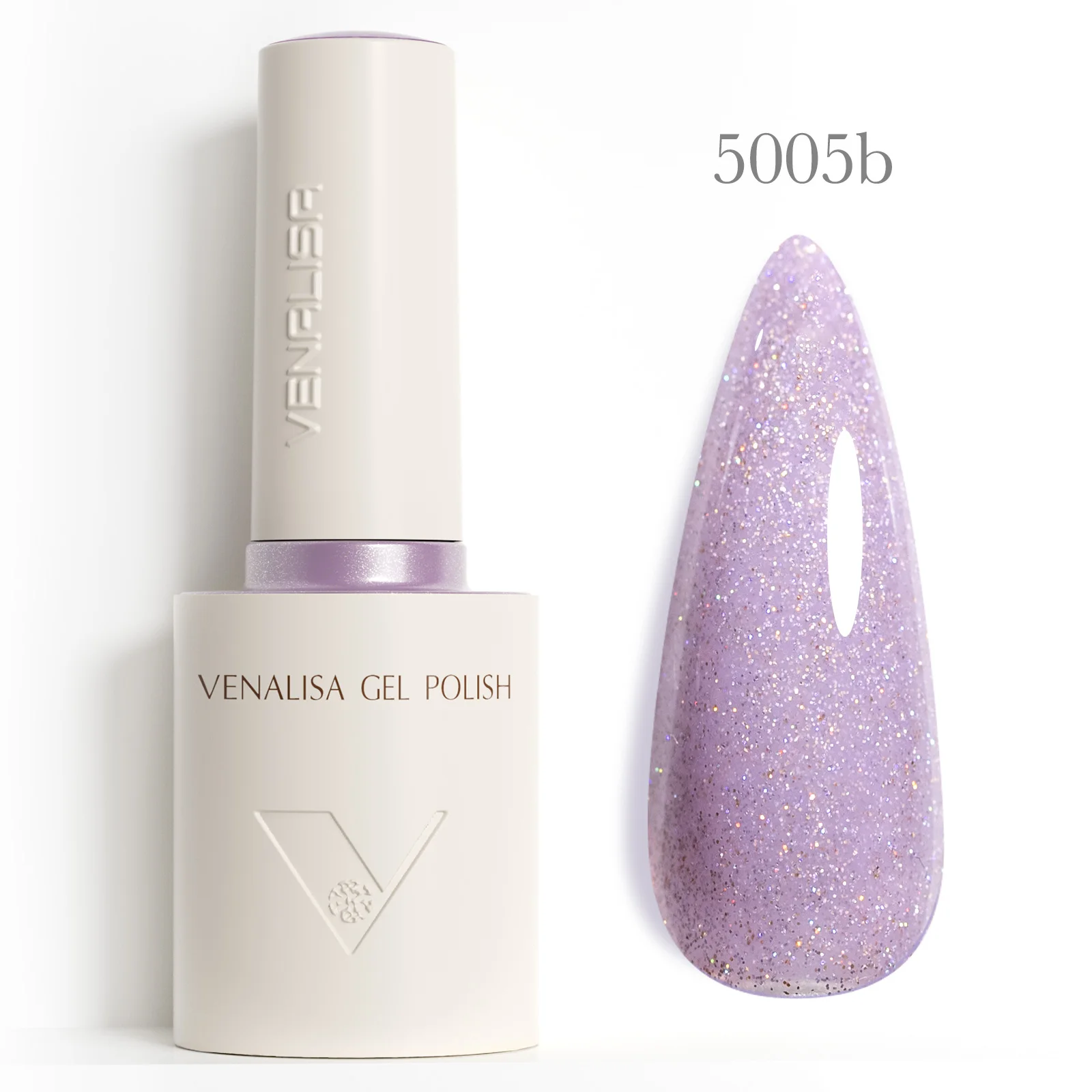 Venalisa Gel-Nagellack, 10 ml, Hema TPO-frei, Lila, Gold, Glitzer, Shinning, Soak Off, UV-LED-Gel, Nagelkunst, Gel-Lack, Nagelkunst