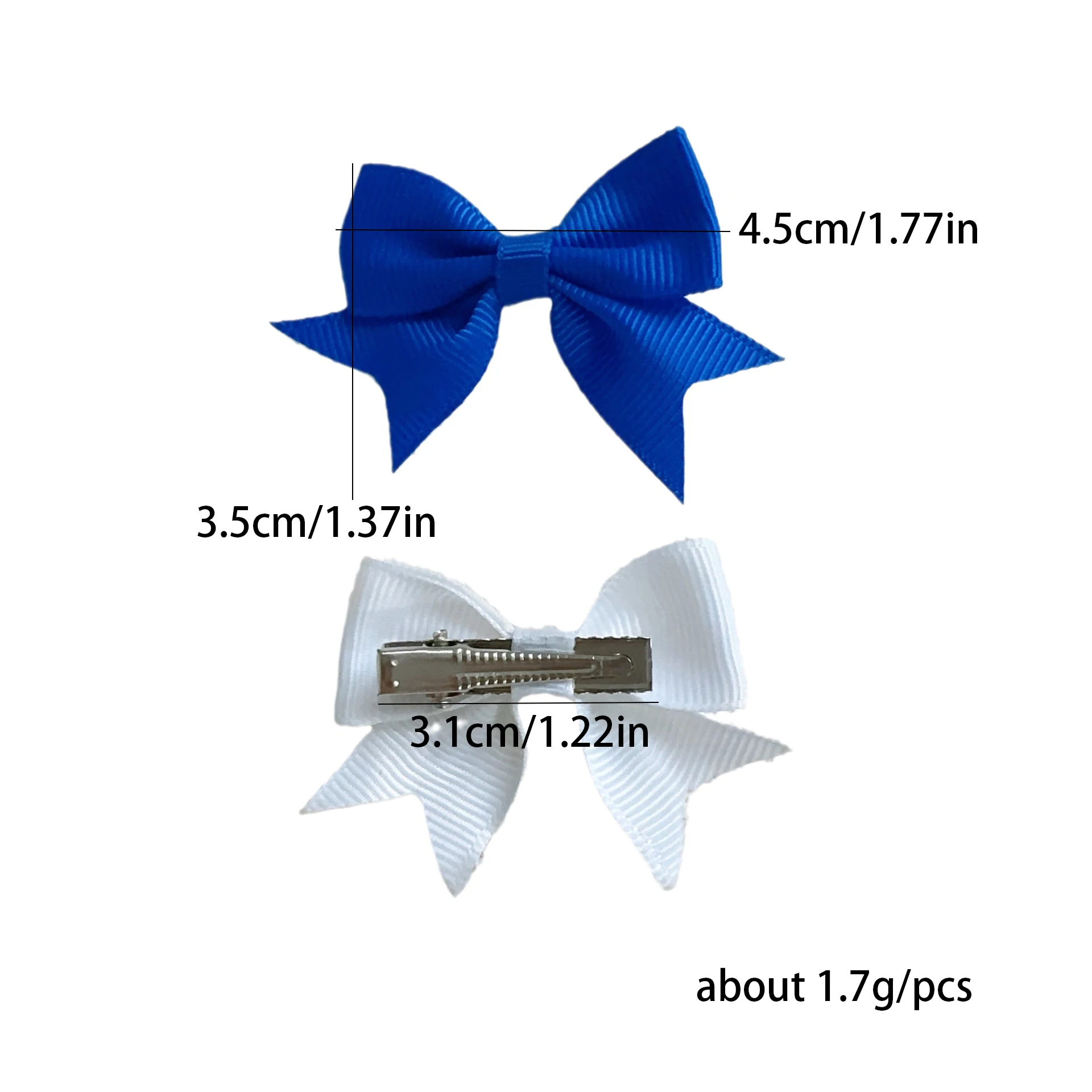 10Pcs/card Solid Color Ribbon Kids Bows Hair Clips for Baby Girls Handmade Bowknot Hairpin MiNi Barrettes Kids Hair Accessories