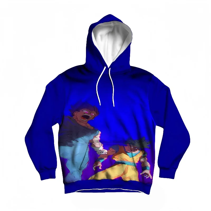 Hoodie Dragon Ball Baru, Cetak Goku Ultra Instinct, Teks & Warna Jepang Unik - Desain Blok, Harus Dimiliki untuk Penggemar Anime