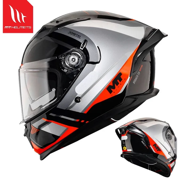 

New MT Thunder 3 Motorcycle Helmet ECE DOT Certification Full Face Double Lens Racing Off-road Helmet Capacetes Cascos Para Moto