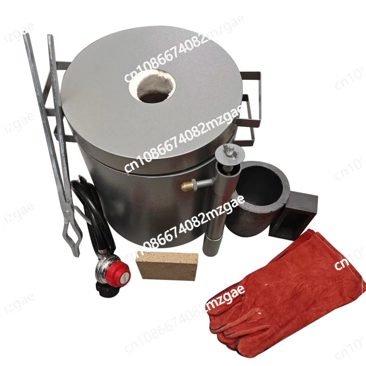 Miniature digital electric gold melting furnace tin silver copper aluminum melting gas gold melting furnace