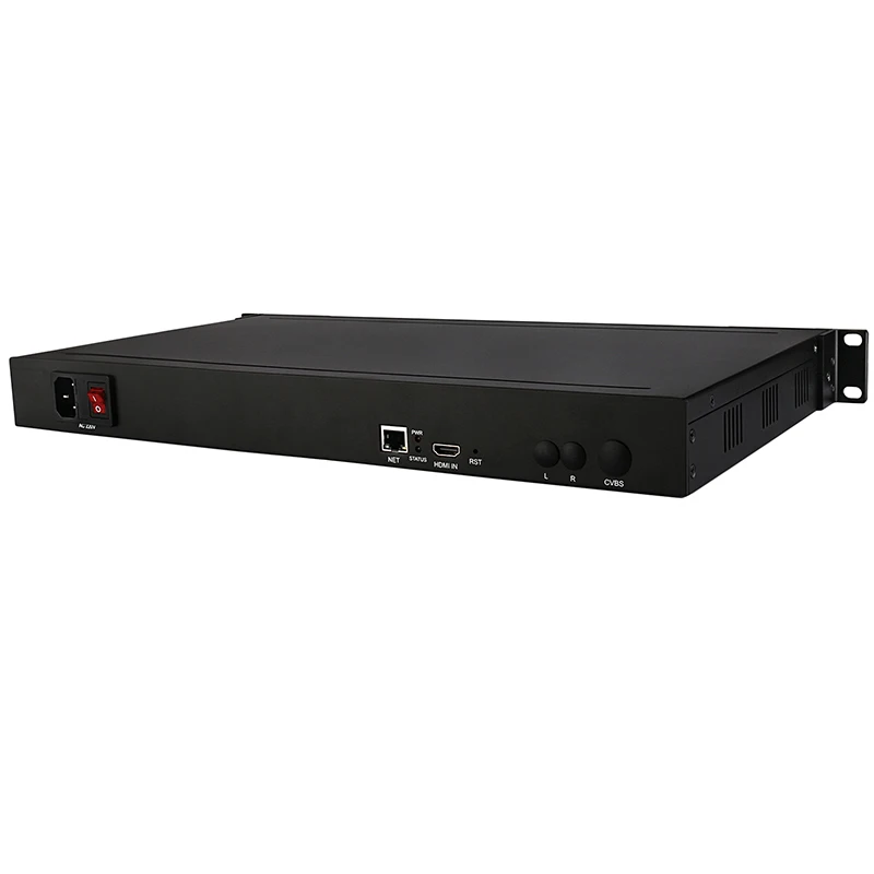 1U Rack Mount H.264 HDMI Video Encoder 1080P 60fps HDMI to IP Encoder forLive Streaming RTSP RTMP UDP HTTP