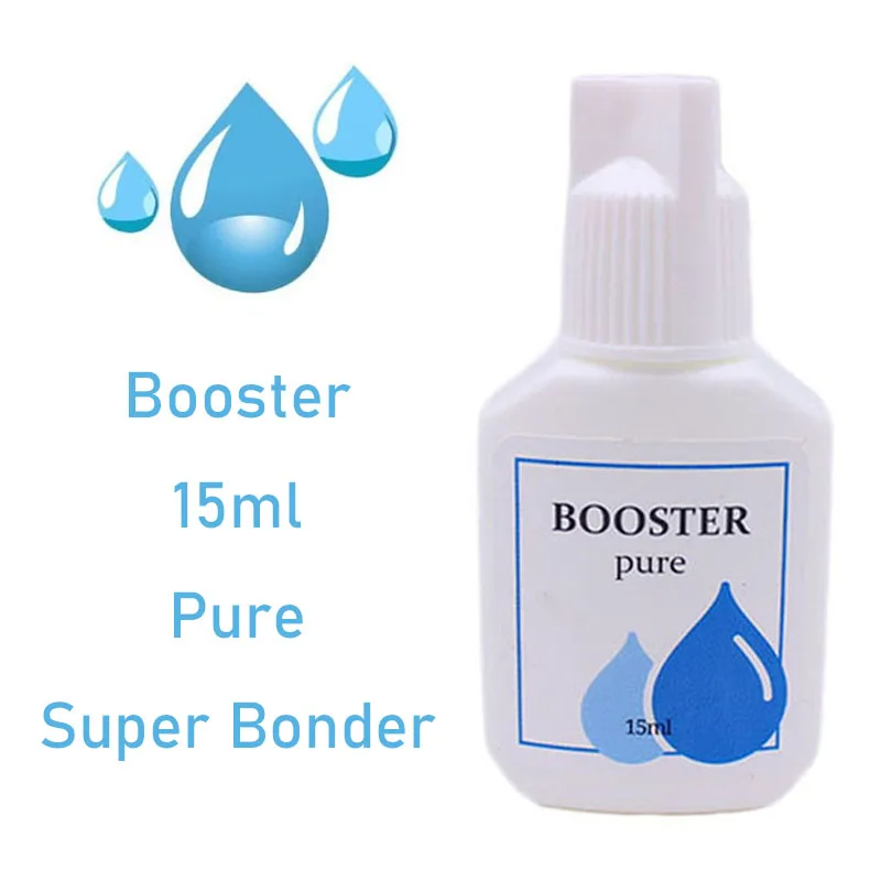 5 Bottles Eyelash Extension Glue Booster Pure Korea 15ml Super Bonder Transparent Lasting Beauty Shop Makeups Tools Wholesale