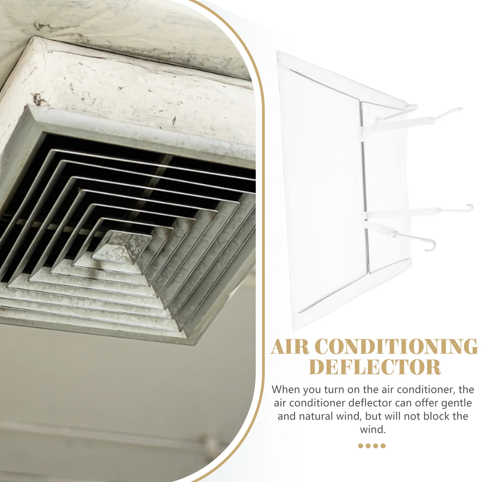 

Air Conditioner Vent Durable No Drill Installation Easy Clean Wind Diverter For Ceiling Wall Ac Units Ac Vent Deflector Air