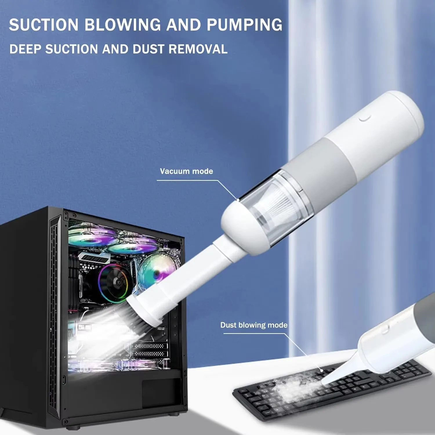 Handheld Vacuum Portable Auto Vacuum Cleaner Mini Wireless Car Vacuum Cleaner Dust Buster Rechargeable for Car Home Office