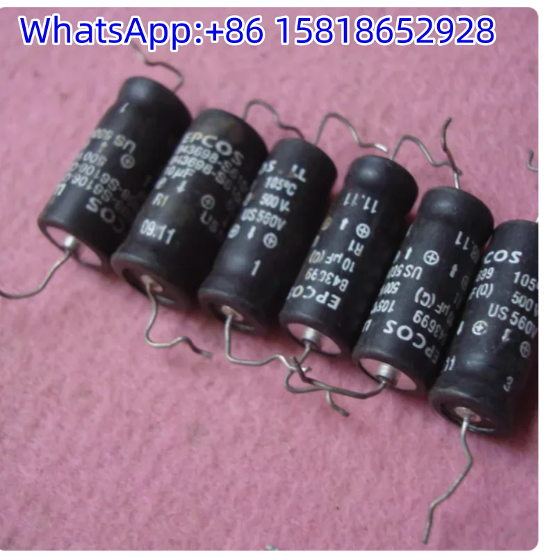 

5 шт. 500 В 10 мкФ немецкие EPCOS вакуумные лампы осевые аудиофильские электролитические конденсаторы