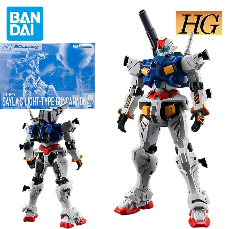 BANDAI KIT MODELLO Originale GUNDAM HG 1/144 RGM-79 SAYLA'S LIGHT-TYPE GUNCANNON Anime Action Figure Modello di Montaggio Giocattoli per I Ragazzi