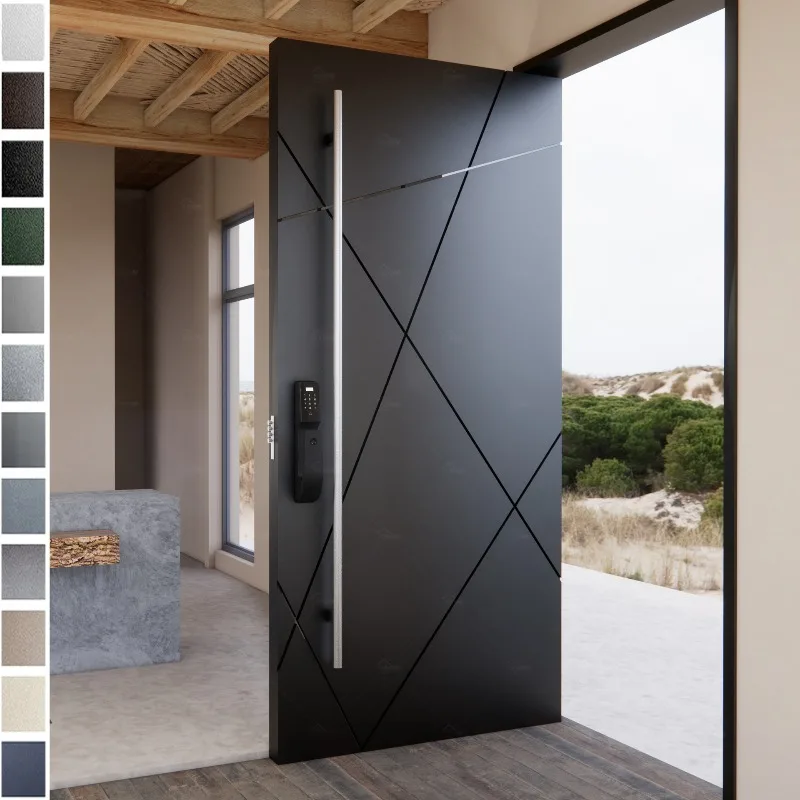 Offset door, sun protection, thermal insulation, cast aluminum door, insulated villa, anti-corrosion and offset door