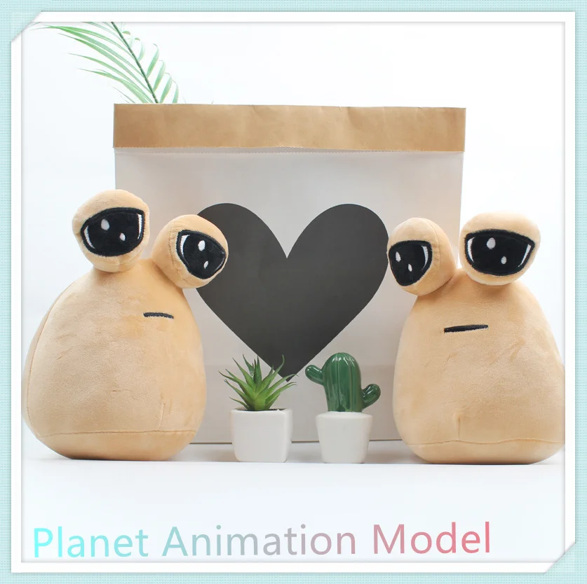 

22CM My Pet Alien Pou Plush Toy Furdiburb Emotion Alien Plushie Stuffed Animal Pou Doll Kids Favor Hot Game Plush Birthday Gifts