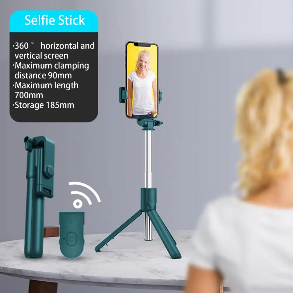 Practical Stretchable Height Adjustable Bluetooth-compatible 4.0 Multifunctional Mobile Phone Tripod Outdoor Supply