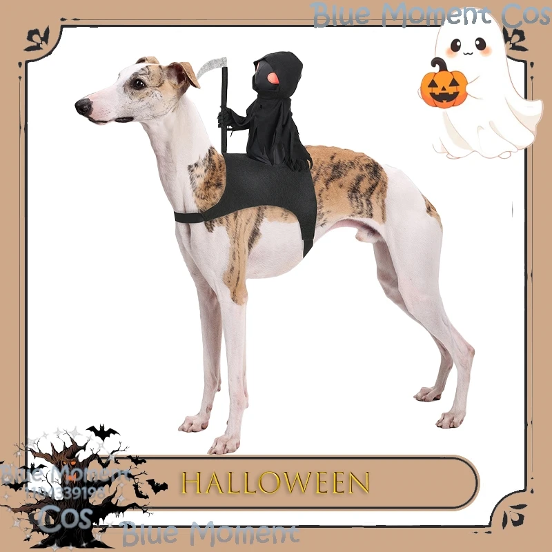 

Рыцарь Темного Урожай Собака Аниме Косплей Домашнее животное Хэллоуин Екипировка Одежда Скелеты Костюмы для собак Средние и большие собаки Comic Con ﻿