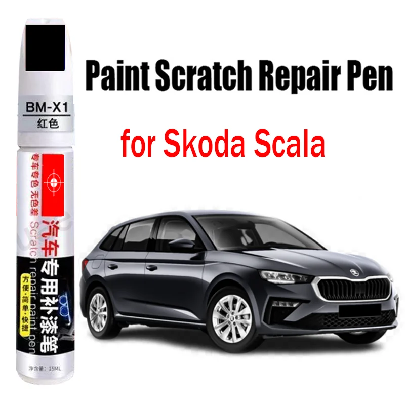 

Car Paint Repair Pen for Skoda Scala Paint Scratch Repair Touch-Up Pen Car Paint Care Accessories White Black