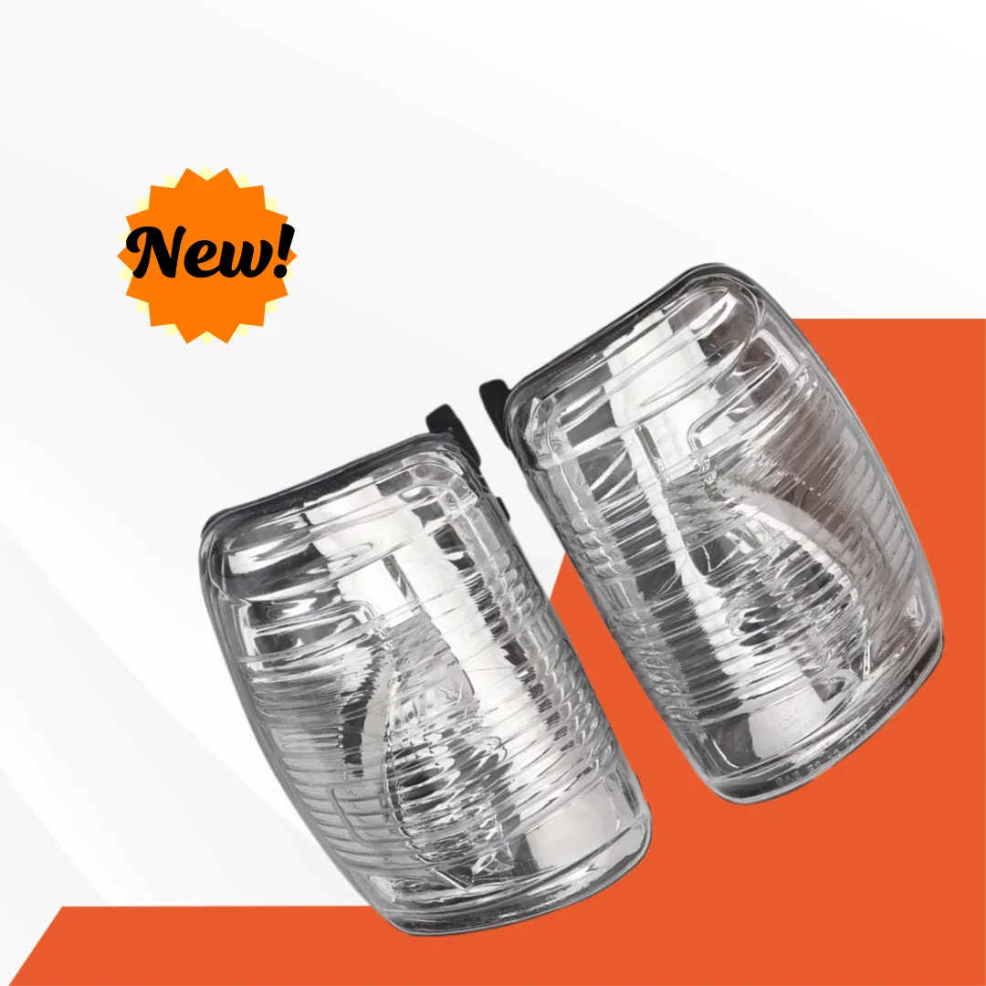 

For Ford Transit Mk8 Wing Mirror Indicator Cover - Clear Lens, Right & Left Side Together Set, Signal Light Shield