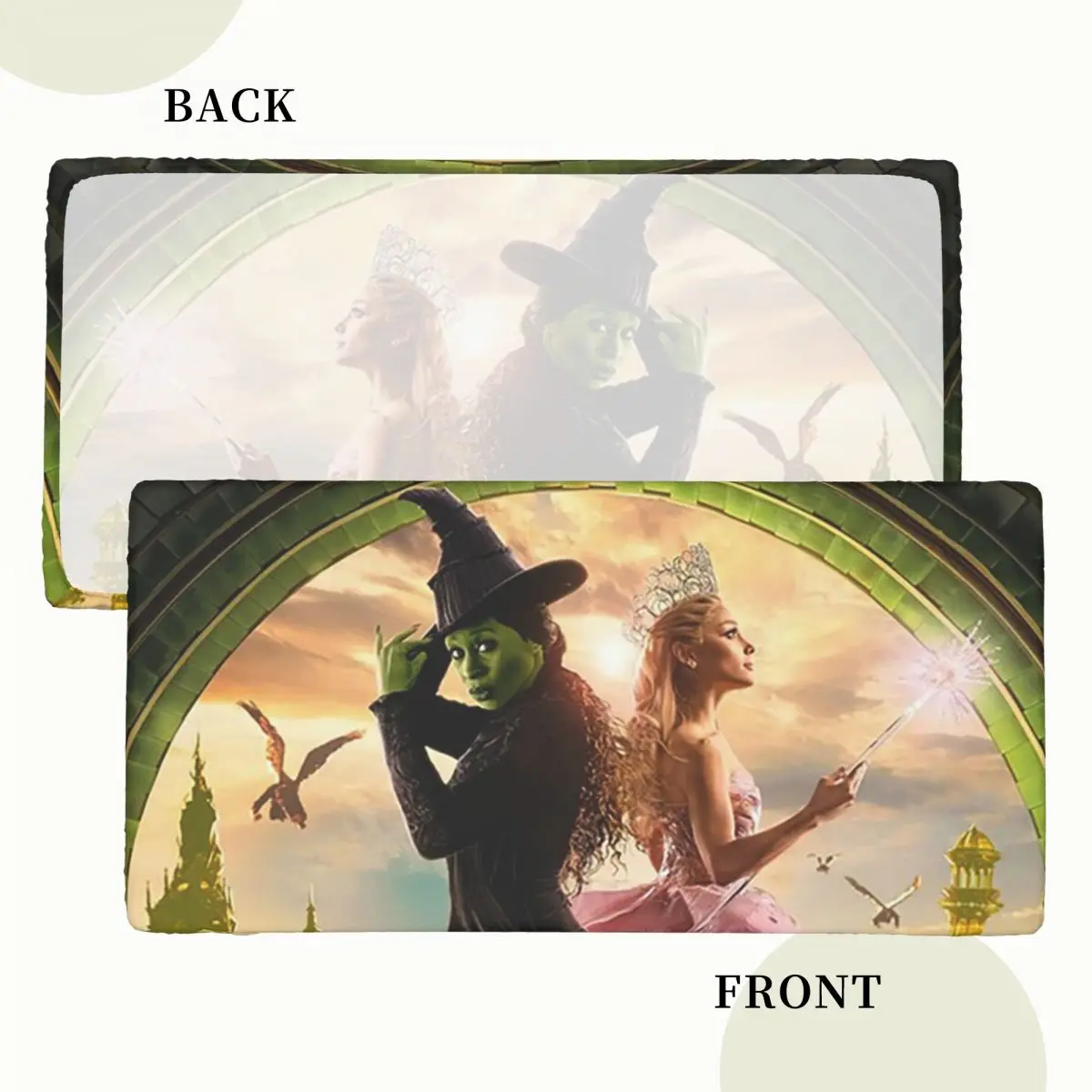Wicked Musical Custom Rectangular Tablecloth Oilproof Table Cover for Festival Party Decorations Table Cloth