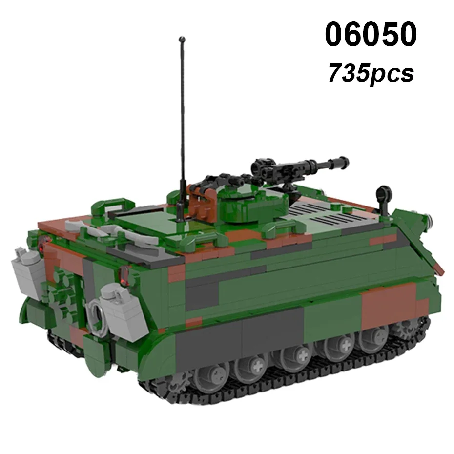 DIY Duitsland Militaire Serie HX-8 Elefant Tractor PZH2000 Kanon Luipaard Tank Lars-2 Rocket Launcher Bouwstenen Bricks