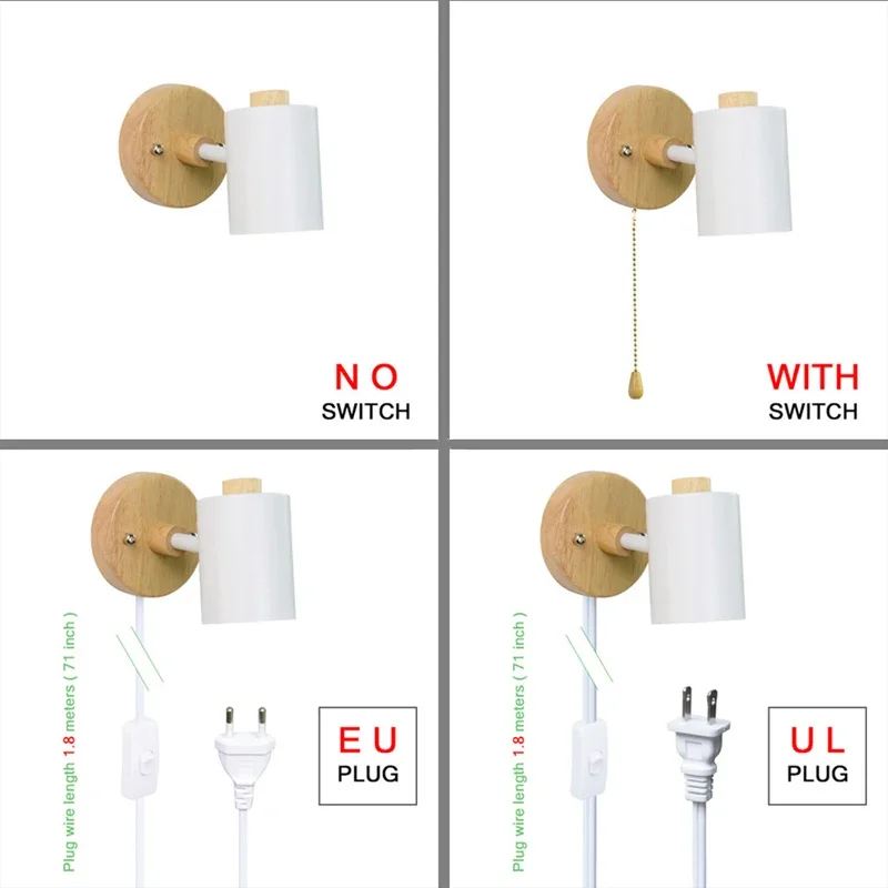 Macaron LED Wall Lights Simple Modern Wall Lamp Bedroom Bedside Adjustable Nordic Sconce for Corridor Aside Home Decor Lustre