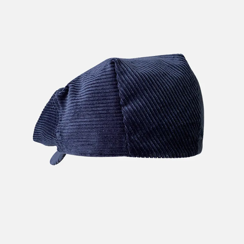 Vintage Gatsby Hats Ivy Cap for Men Women Blue Corduroy Golf Driving Cap Top Grade Flat Cabbie Cap Men Women Spring Autumn