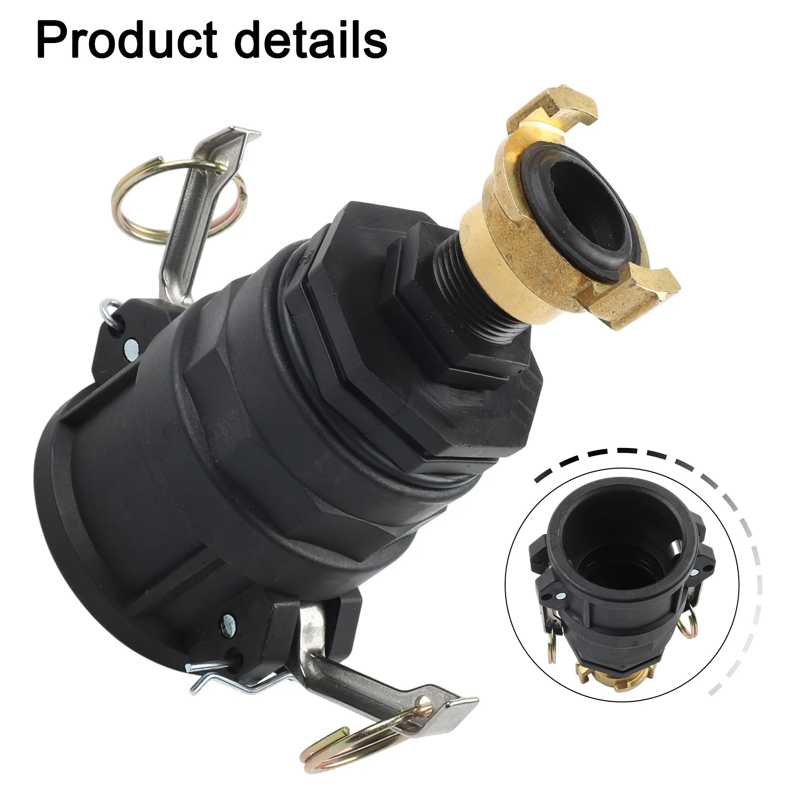 

Geka Compatible IBC Adapter 2 Inch Socket Quick Coupling Brass Quick Connector For IBC Vessels Leak-Free Connection