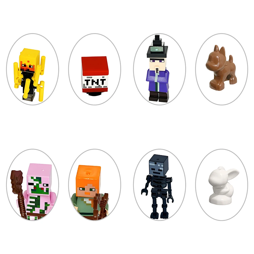 Blocs de construction calendrier de l'avent boîte Anime poupée figurines modèle à collectionner enfants jouets cadeaux de noël compte à rebours de 24 jours pour noël